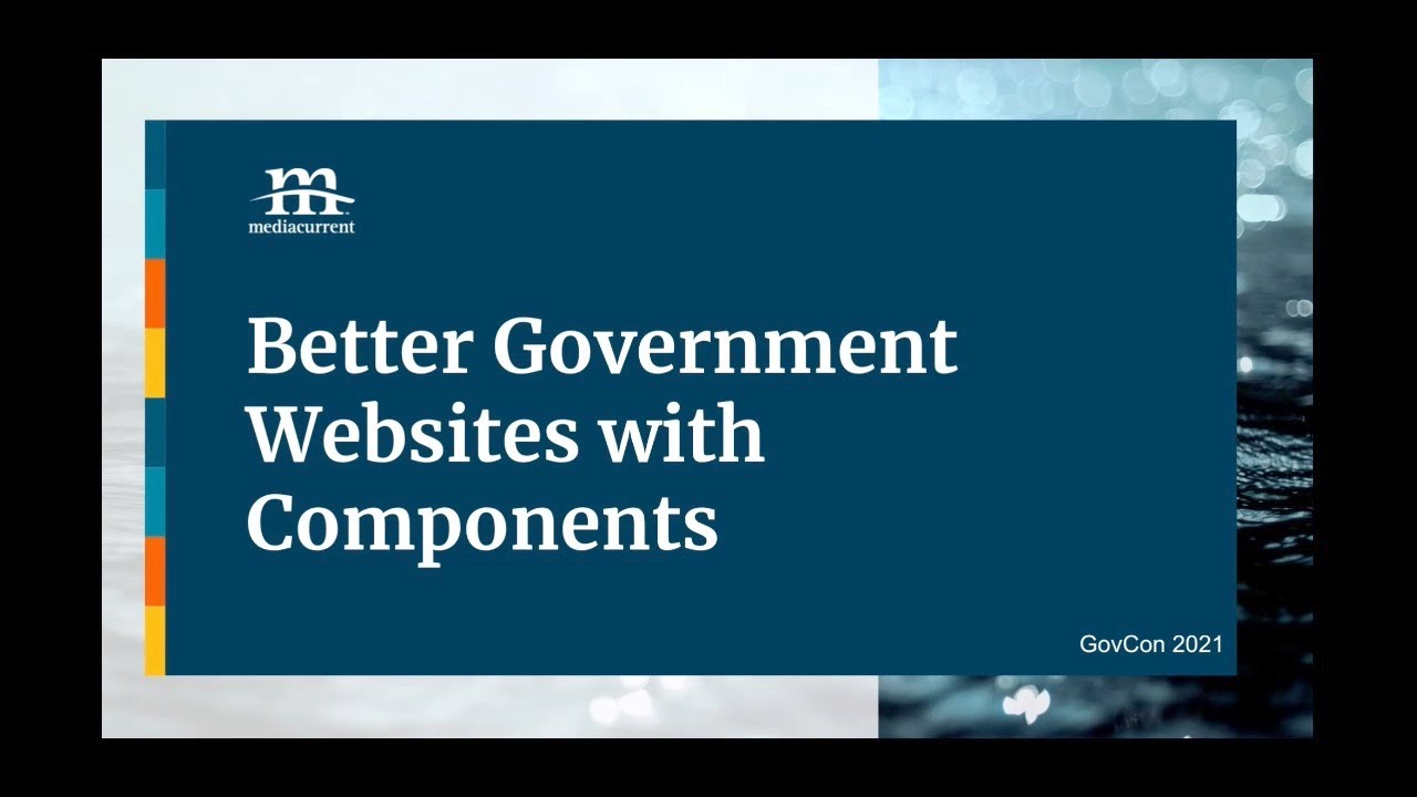 Better Government Websites with Components