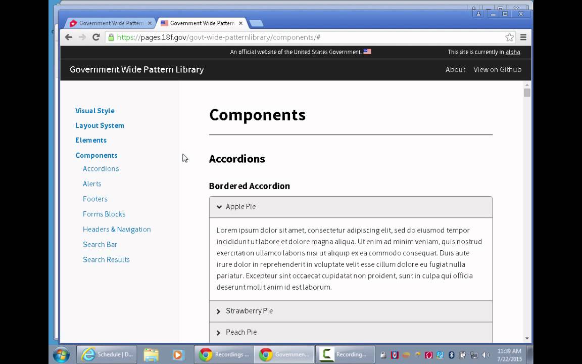 Government Wide Pattern Library & Drupal