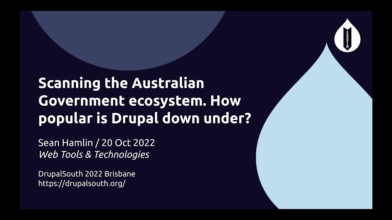 Scanning the Australian Government ecosystem. How popular is Drupal down under?