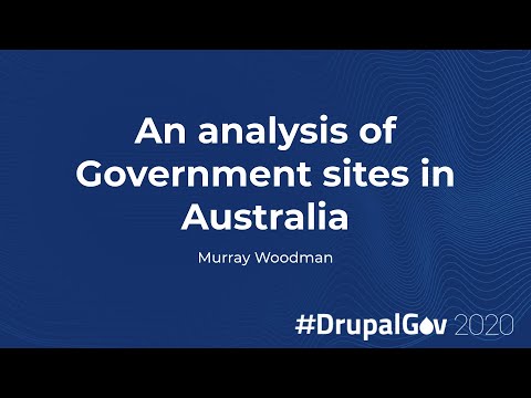 An analysis of Government site in Australia