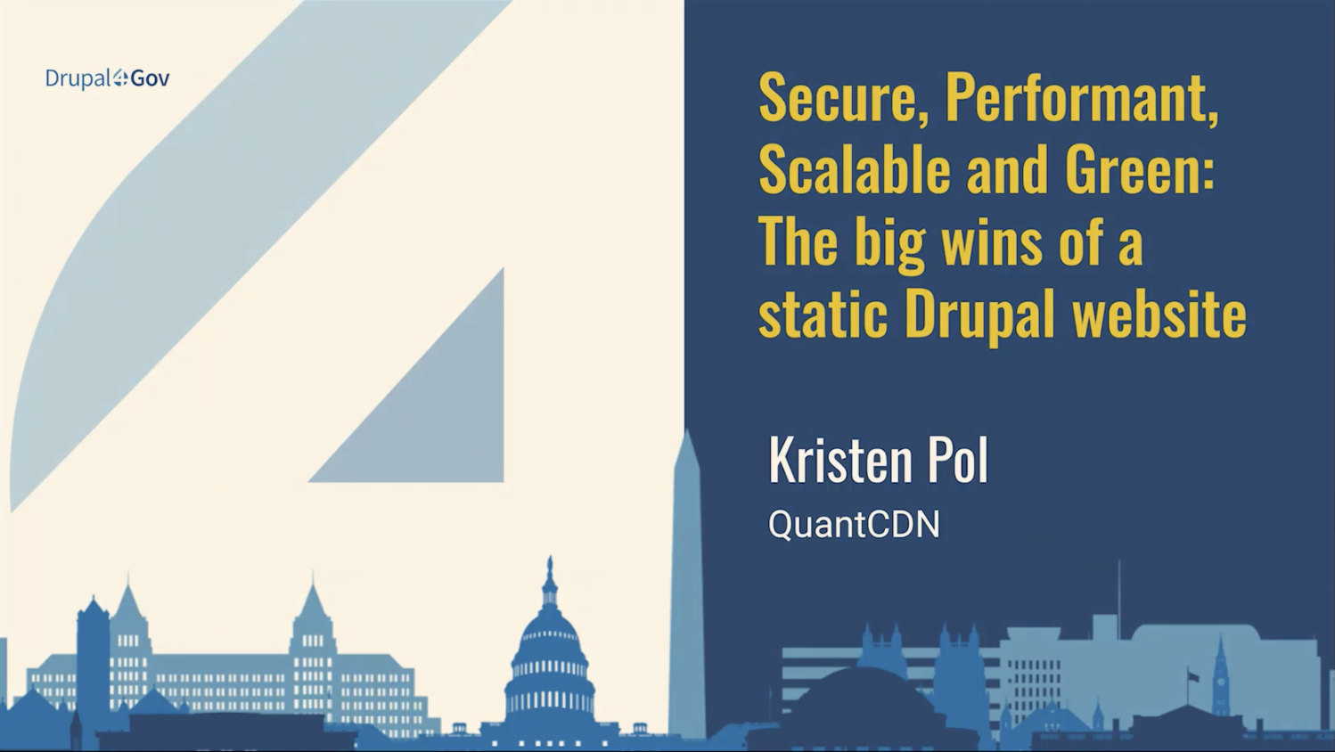 Secure, Performant, Scalable and Green: The big wins of a static Drupal website